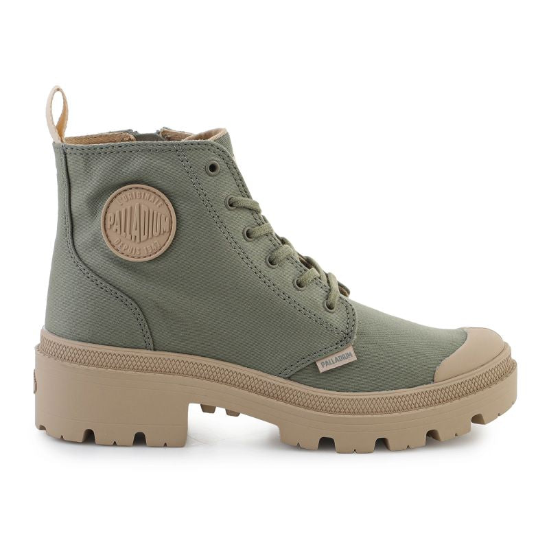 Palladium Pallabase Twill 96907-333 Vetiver cipő