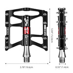 Rockbros JT410 4.10 4 Bearing Bicycle Pedals - Black