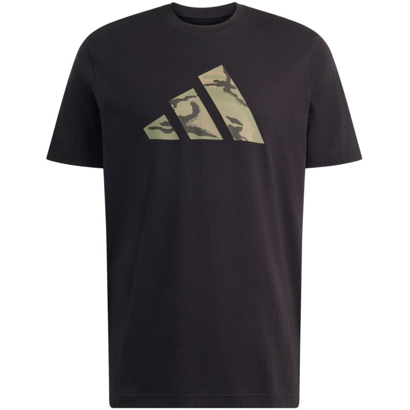 Adidas Men's Camo Three Bar Logo Graphic T-shirt black fekete póló KT1686