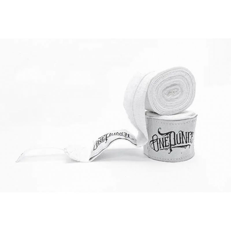 MASTERS FIGHT EQUIPMENT Elastic Boxing Hand Wraps “ONE PUNCH”, 4.5 fekete harcművészeti felszerelés 134256-OP01