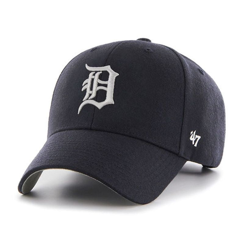 47 Brand Brand ` Detroit Tigers Navy B-MVP09WBV-NYJ Baseball Cap Sapka