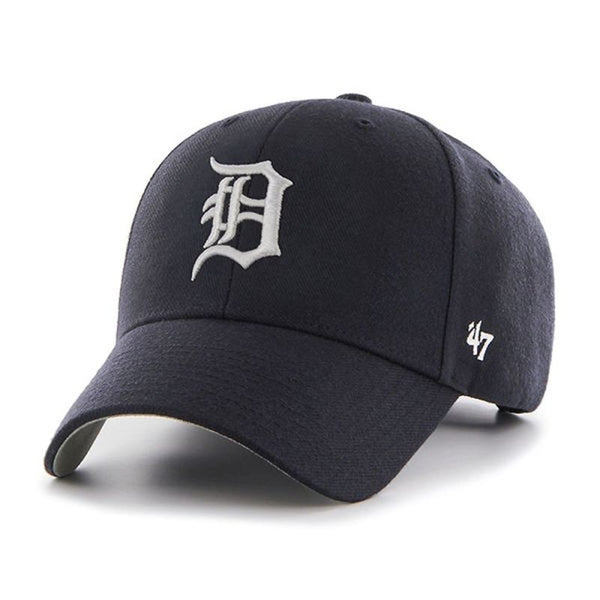 47 Brand Brand ` Detroit Tigers Navy B-MVP09WBV-NYJ Baseball Cap Sapka