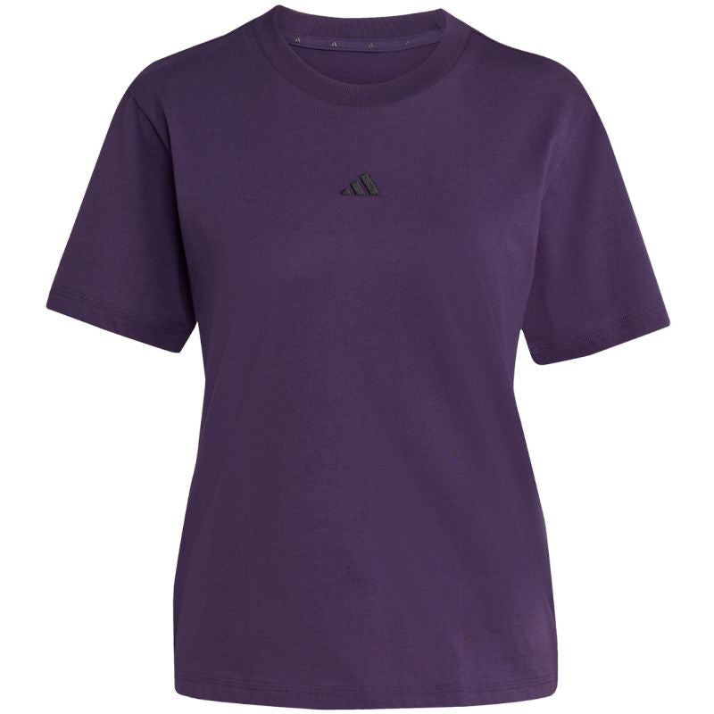 adidas Essentials Small Logo Cotton Purple Women's T-Shirt JY4966 Ruházat