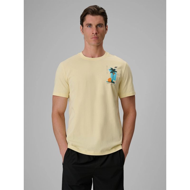 4F Men's regular printed T-shirt póló 4FRSS26TTSHM4301-73S