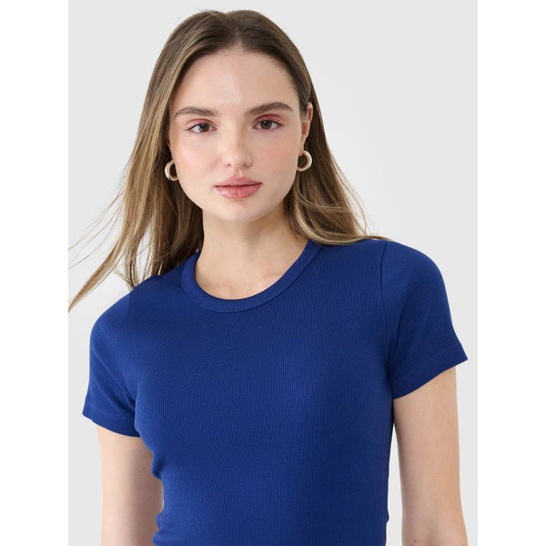 4f Women's slim ribbed t-shirt 4FWSS25TTSHF1968-30S General