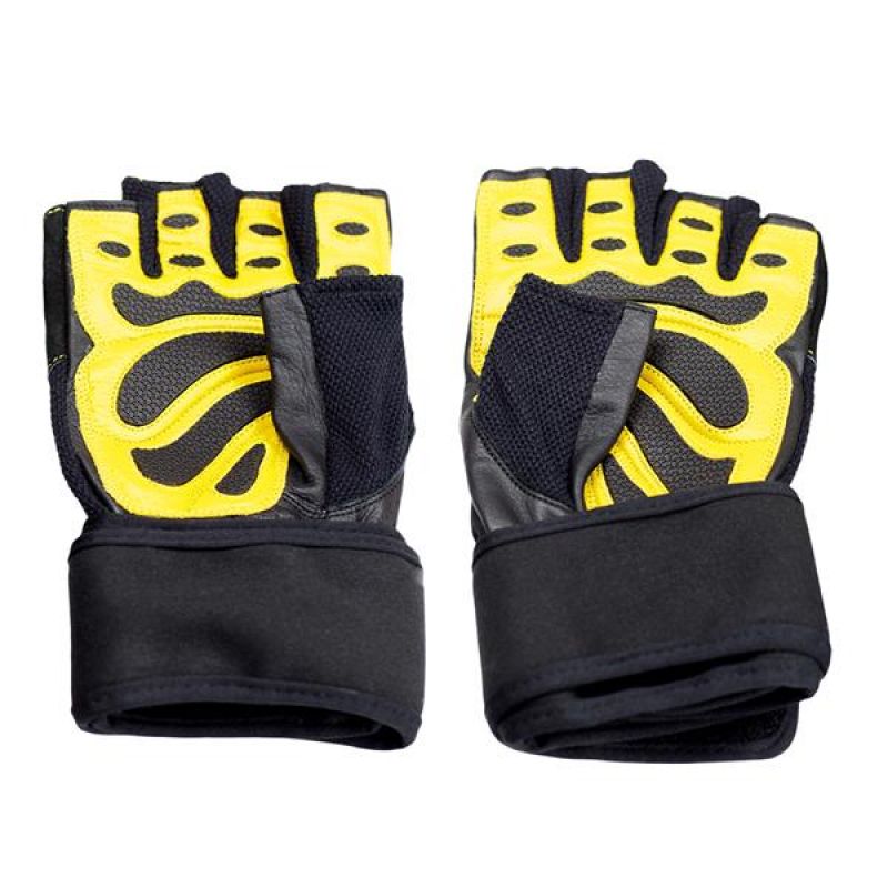 HMS Black/Yellow RST01 rM Gym Gloves fekete kapuskesztyű 17-63-201