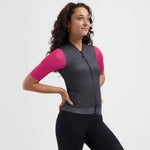 Rogelli FAST women’s cycling jersey black-pink rózsaszín kerékpáros ruha SIRC2010006.980.L