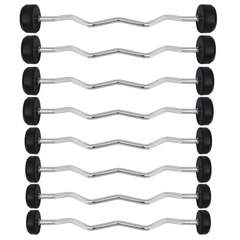 HMS Rubber-coated fixed barbell/bar GSL-10 10 kg póló 17-58-024