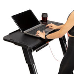 HMS MULTI Electric Treadmill with Desk 1-12 km/h, Gray szürke edzőfelszerelés 17-19-126