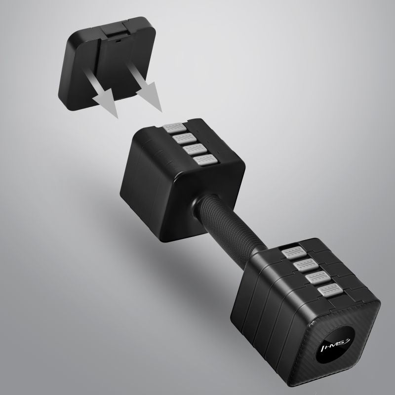 HMS HL02 ADJUSTABLE DUMBS 2 x 5 KG fekete póló 17-47-400