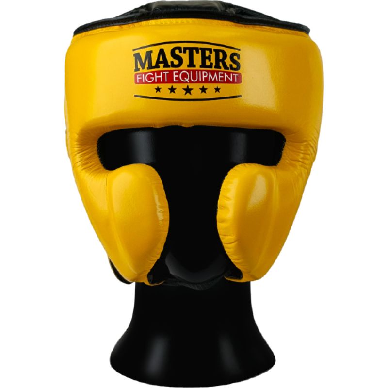 MASTERS FIGHT EQUIPMENT KSS-4B-WIN leather boxing helmet védőfelszerelés 02505-M