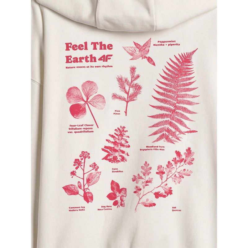 Women's loose sweatshirt with hood 4F