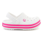 Crocs Crocband Kids Clog T White/Pink Crush 207005-6wu