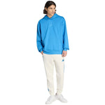 Men's adidas ALL SZN Fleece Hoodie KC3182 kék kapucnis pulóver