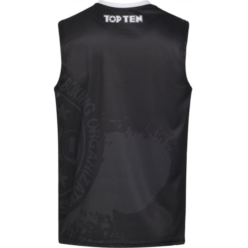 TOP TEN Kick light sleeveless top (WAKO APPROVED) czerwony+m póló