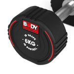 Body Sculpture TPU dumbbell BW 133 6 KG fekete edzőfelszerelés BW1336KG