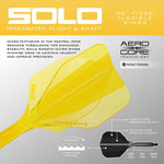 Shaft + Harrows Solo feather - yellow short papucs