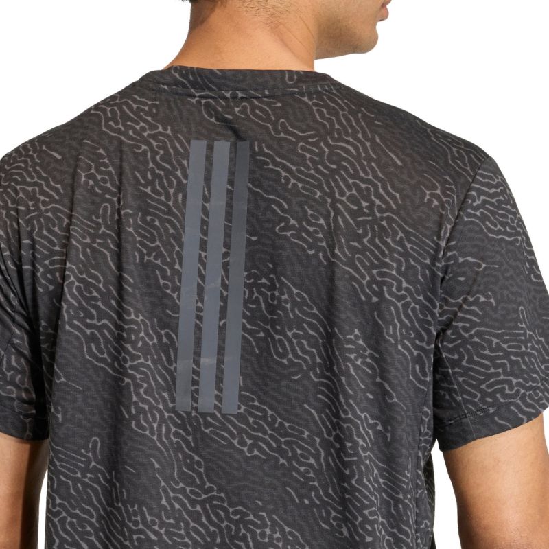 Men's adidas D4T Power Aop Tee Black KF3097 fekete kapucnis pulóver