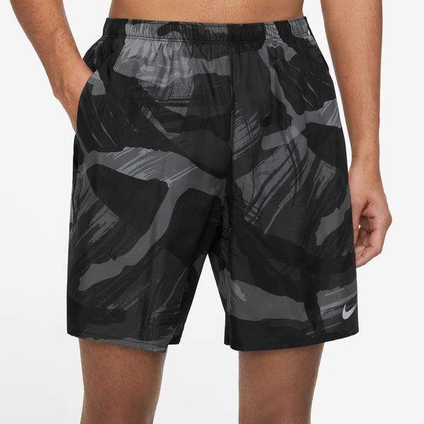 Nike N Challenger M 7\" Brief-Lined Camo Running Shorts