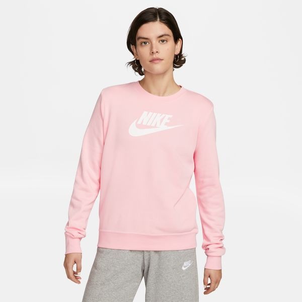 Nike Sportswear Club Fleece-Women\'s Logo Crew-Neck Sweatshirt