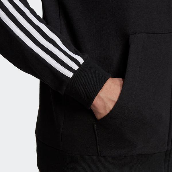 Adidas Essentials cipzáras felső, fekete kapucnis pulóver kapucnis pulóver - Sportmania.hu