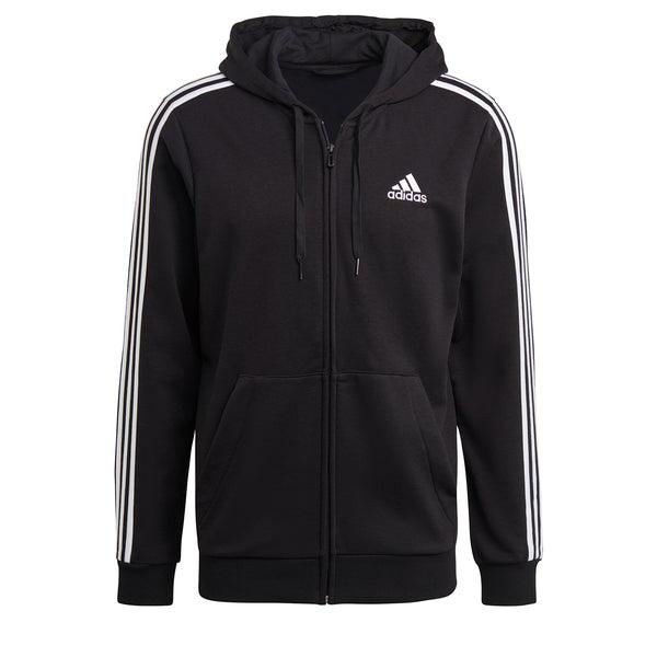 Adidas Essentials cipzáras felső, fekete kapucnis pulóver kapucnis pulóver - Sportmania.hu