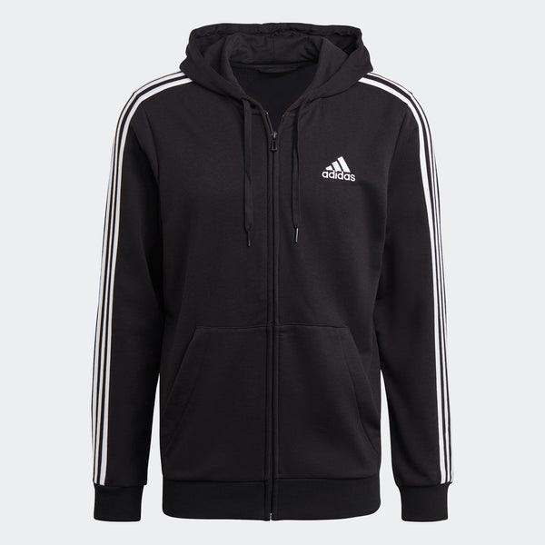 Adidas Essentials cipzáras felső, fekete kapucnis pulóver kapucnis pulóver - Sportmania.hu