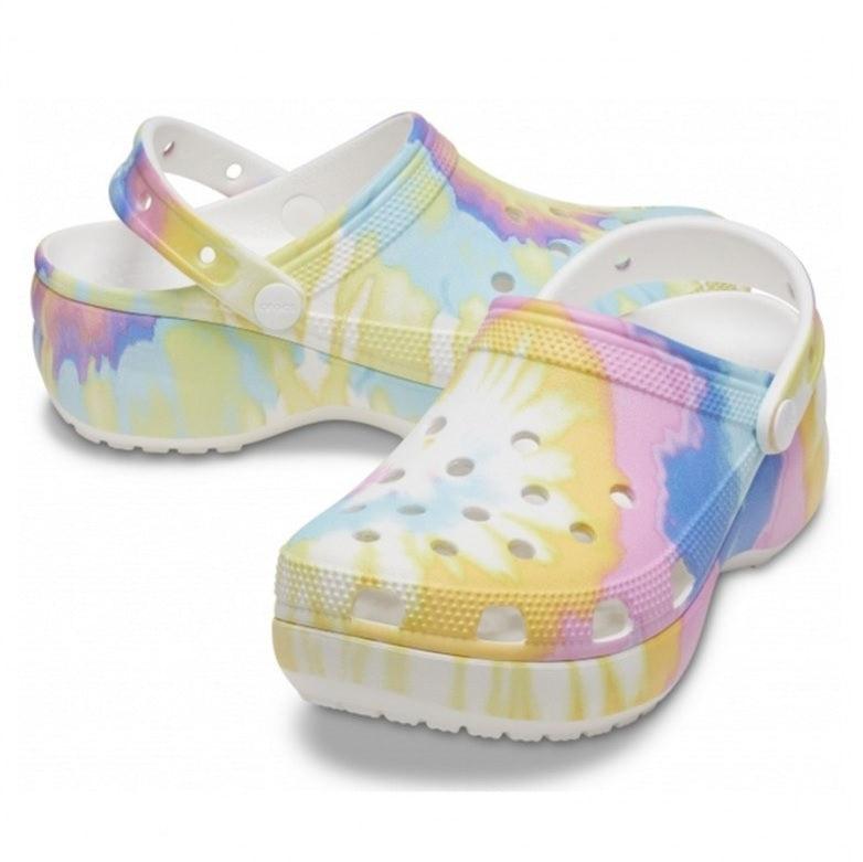 Crocs Classic Platform TieDye Graphic Clog W Papucs - Sportmania.hu