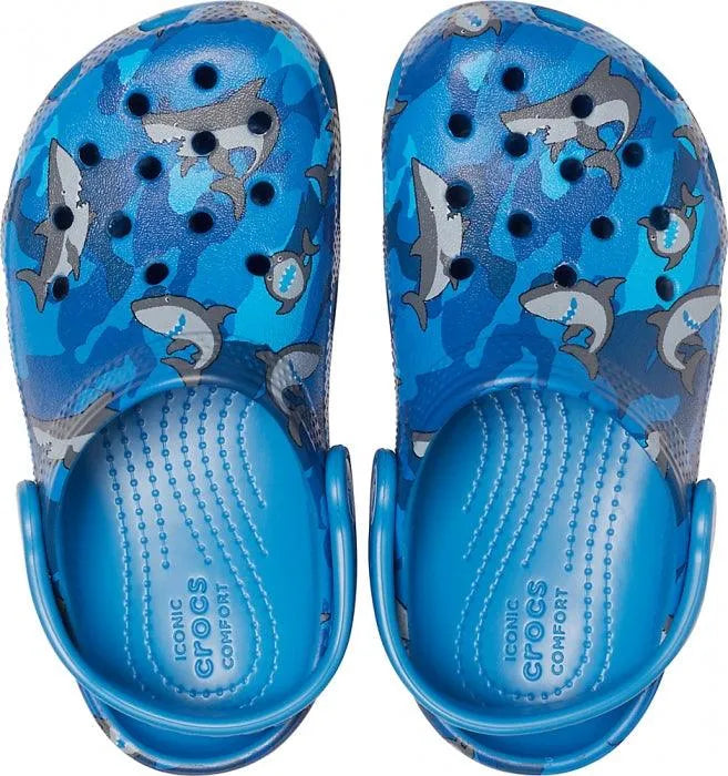 Crocs Classic Shark Clog PS gyerek Papucs