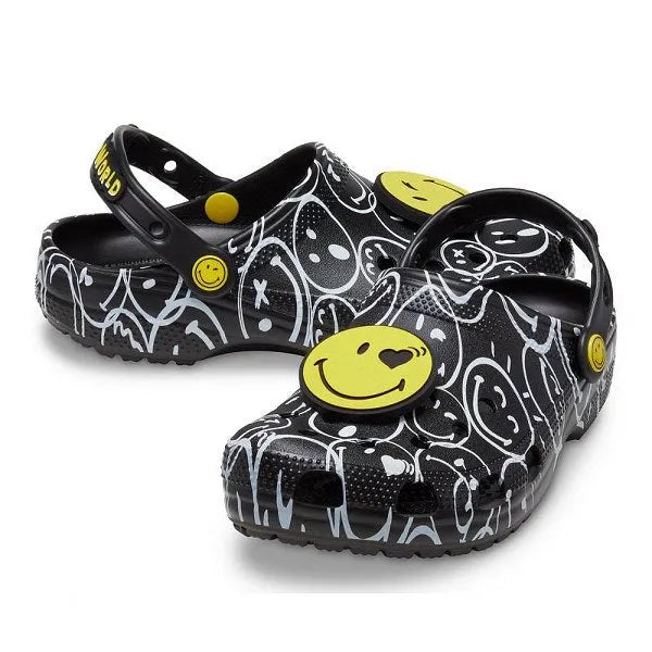 Crocs ClassicSmileyWorldCharmClog Papucs - Sportmania.hu