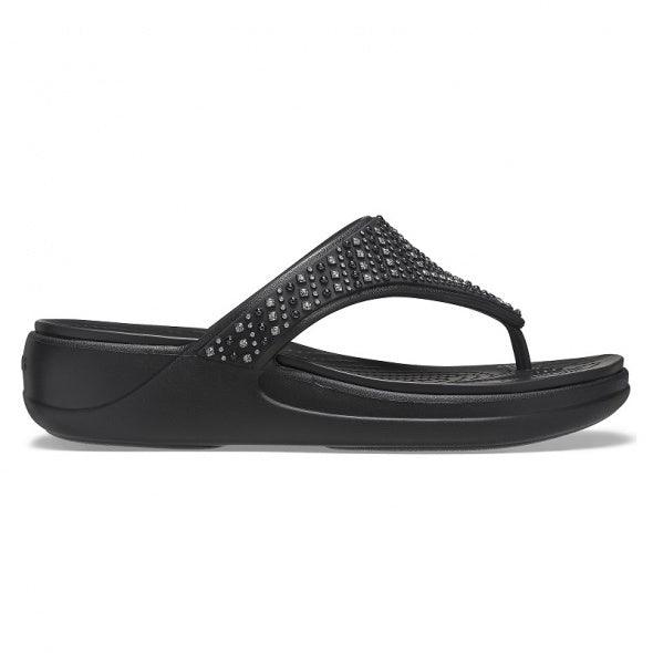 Crocs Monterey Shimmer Wedge Flip W Papucs - Sportmania.hu