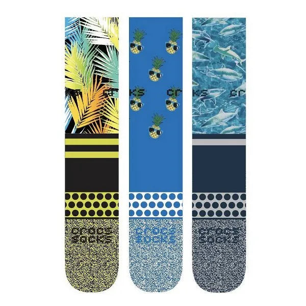 Crocs Socks Kid Crew Boy Pool Party 3 -Pack Zokni - Sportmania.hu