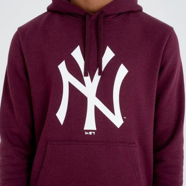 New Era New York Yankees Team Logo Maroon kapucnis Pulóver - Sportmania.hu