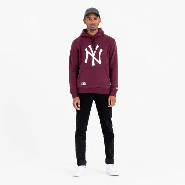 New Era New York Yankees Team Logo Maroon kapucnis Pulóver - Sportmania.hu