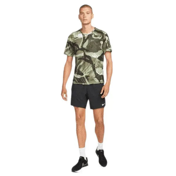 Nike Dri-FIT Miler-Men\'s Short-Sleeve Camo Running Top férfi póló