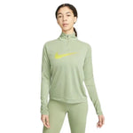 Nike_ Nike Dri-FIT Swoosh-Women\'s 1/4-Zip Long-Sleeve Running Mid Layer zip női pulóver