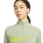 Nike_ Nike Dri-FIT Swoosh-Women\'s 1/4-Zip Long-Sleeve Running Mid Layer zip női pulóver