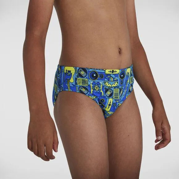 Speedo Allover Brief (UK) gyerek Fürdőruha