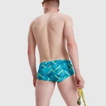 Speedo Geo Stripe V 17cm Club Training Allover Brief (UK) Úszó férfi Fürdőruha