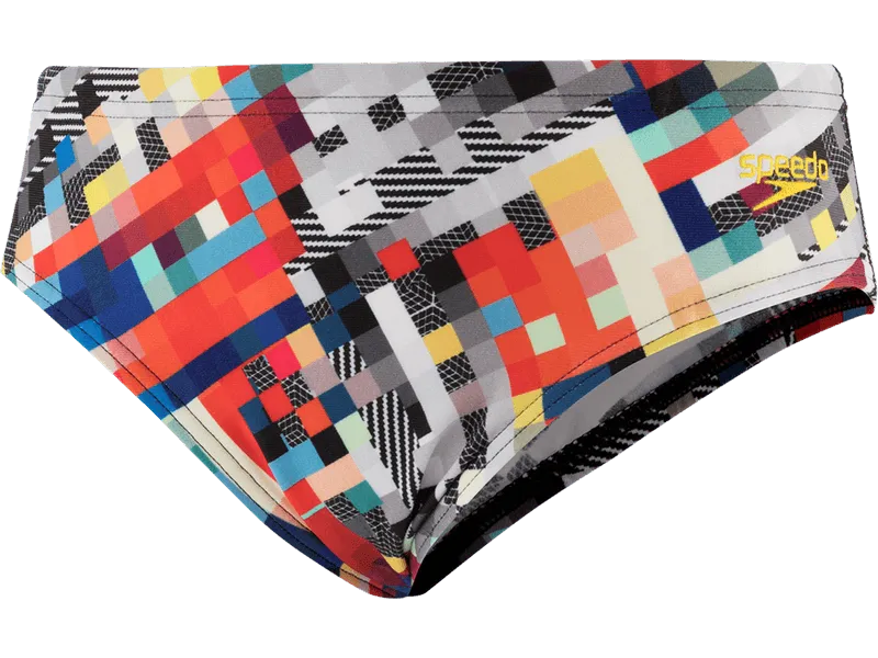 Speedo GlitchCode Digital ALV 6.5cm Brief(UK) gyerek Fürdőruha