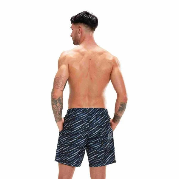 Speedo PRINT LEIS 18\" WSHT BLACK/BLUE (UK) Short - Sportmania.hu