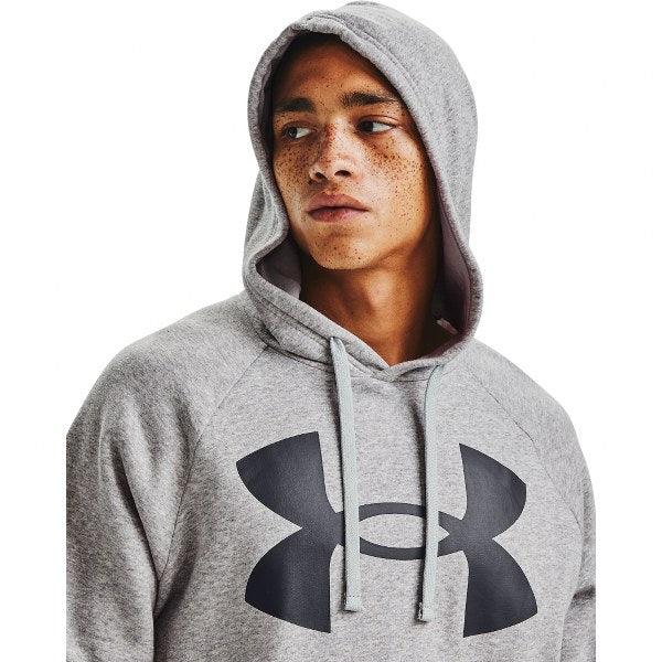 Under Armour Rival Fleece Big logo HD férfi kapucnis pulóver, szürke - Sportmania.hu