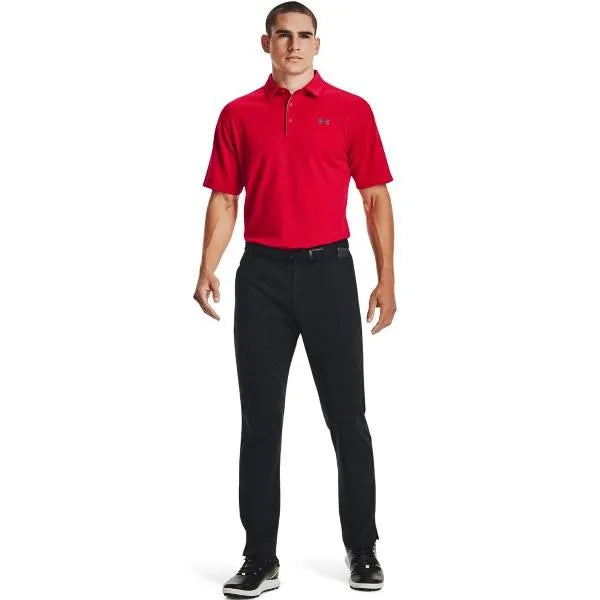 Under Armour Tech Piros Galléros férfi póló